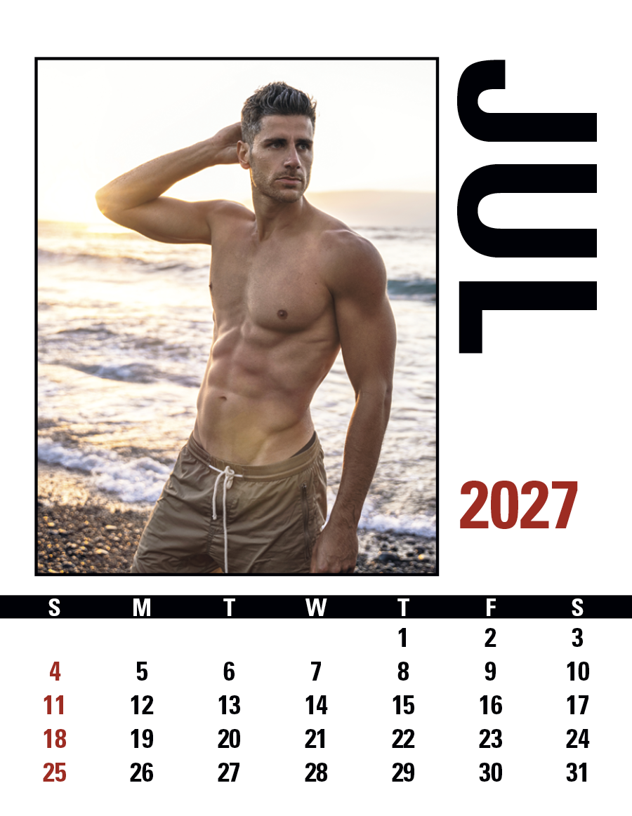 Triumph® Calendars Press-N-Stick Male Call Calendar 1757